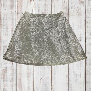 Decree Silver Sequin Skirt